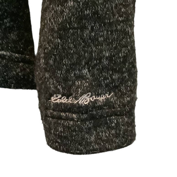 EDDIE BAUER WOMEN’S LIGHTWEIGHT  ZIPPER BRUSHED FLEECE HEATHER GRAY  HOODIE L - Picture 4 of 10